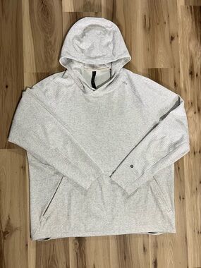 Lululemon At Ease Hoodie - Heathered Light Ivory / White Mens Sweatshirt
